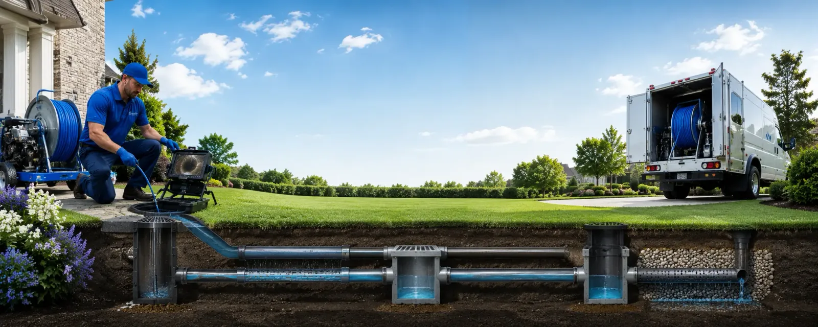 Outdoor drain cleaning information for Corydon, KY
